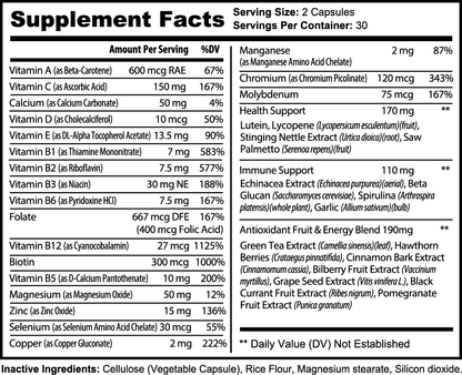 ‘elysian vitality’ complete multivitamin